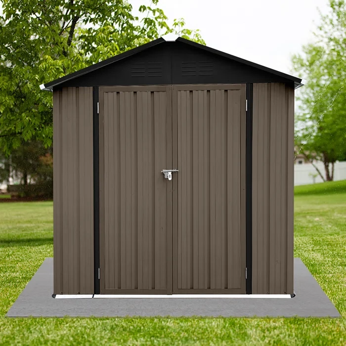 4 ft. W x 6 ft. D Metal Storage Shed