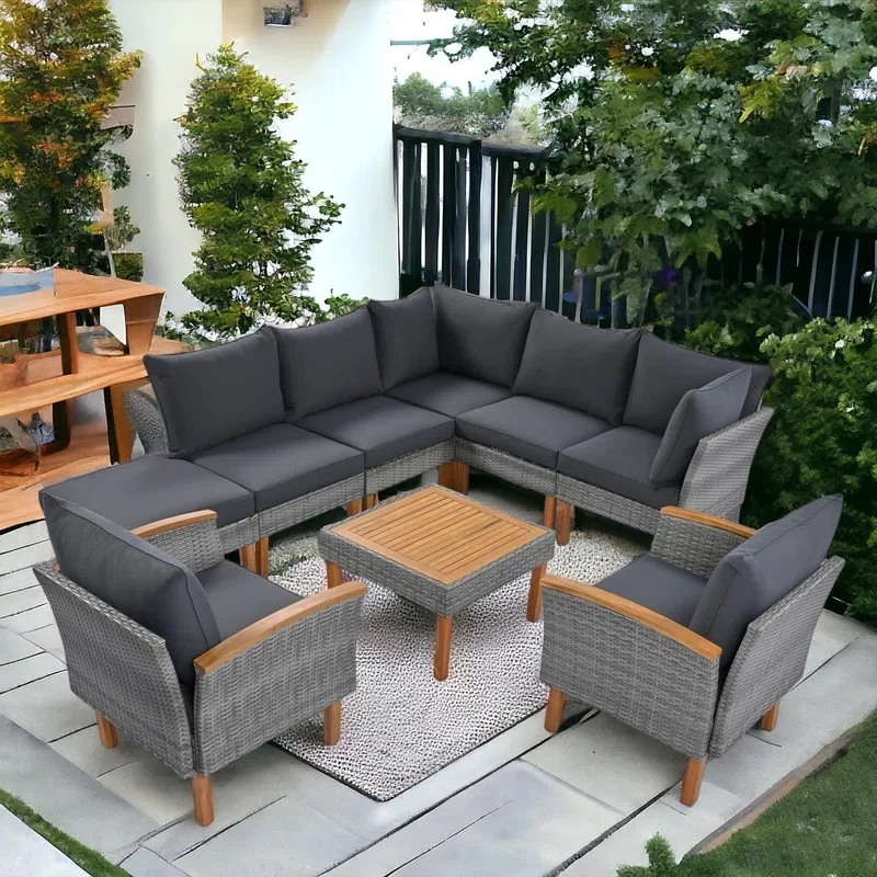 Karaya 7 - Person Outdoor Seating Group with Coffee Table