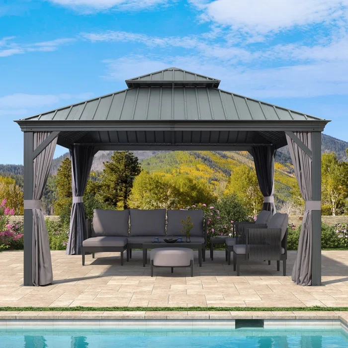 13 ft x 13 ft  Aluminum Patio Gazebo