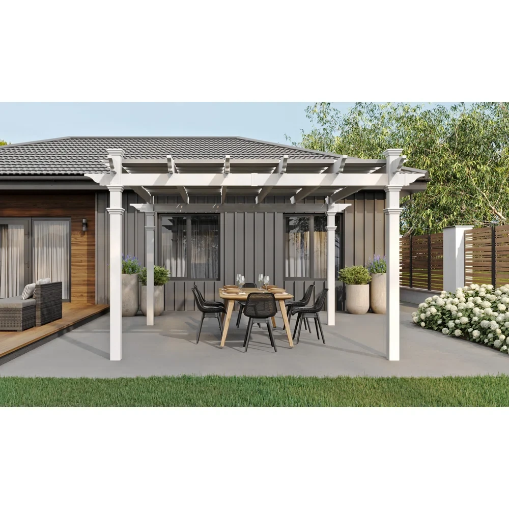 Venetian Pergola With Canvas Weaves