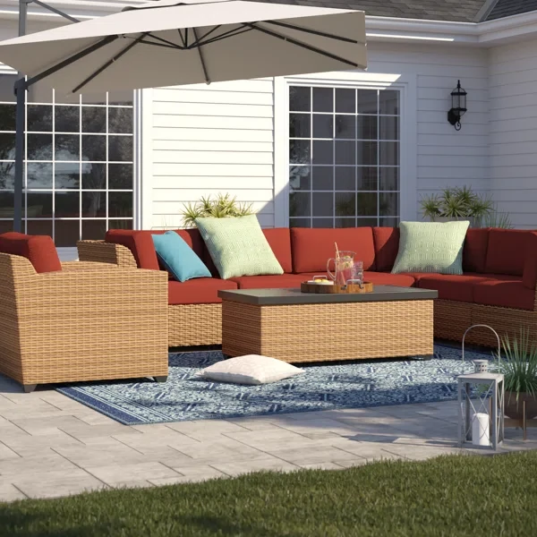 Ambroselli 6 - Person Outdoor Seating Group with Cushions