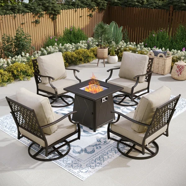 Guillen 2 - Person Outdoor Seating Group with Cushions