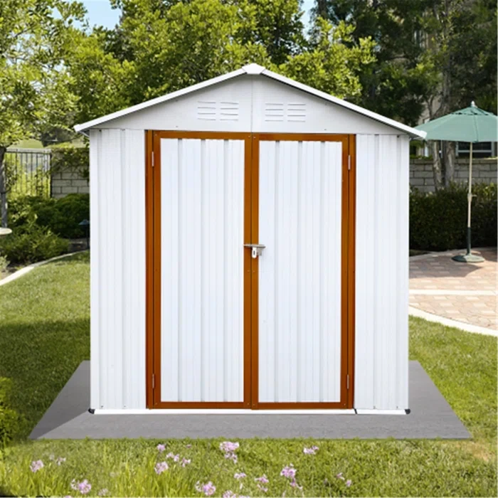 Outdoor 6 ft. W x 4 ft. D Metal Storage Shed