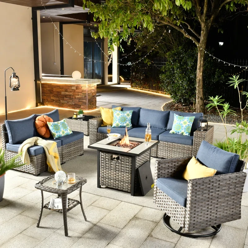 Bobia 6 - Person Outdoor Seating Group with Cushions