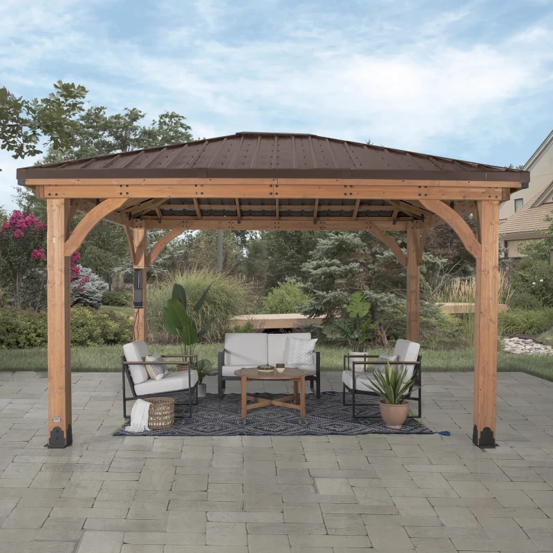 Backyard Discovery 10'3" H x 16' W x 12' D Barrington Gazebo