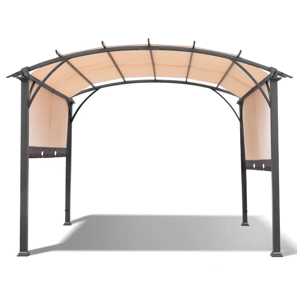 11 Ft. W x 11 Ft. D Metal Pergola with Canopy