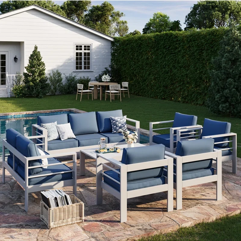 9 - Person Complete Patio Set With Cushions