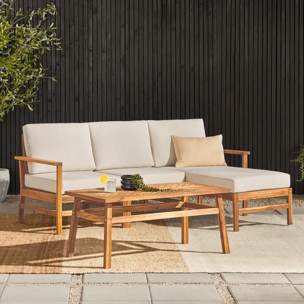 Harbison 3 - Person Outdoor Seating Group with Cushions