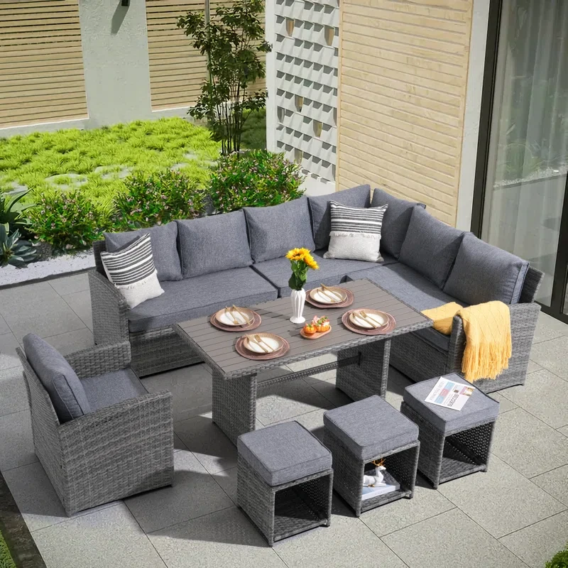 Oliwia 8 Piece Sofa Seating Group with Cushion