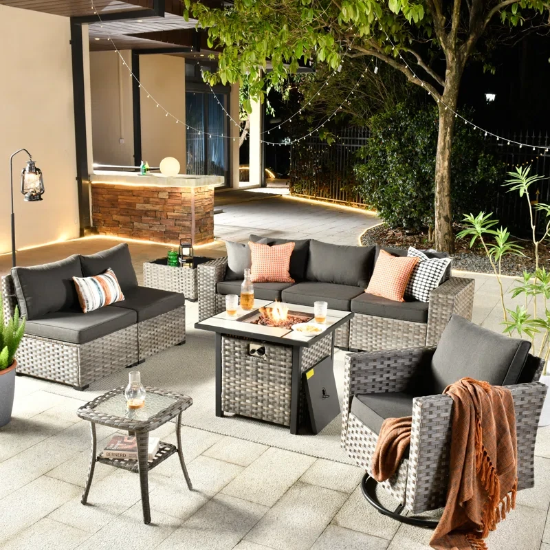 Bobia 6 - Person Outdoor Seating Group with Cushions