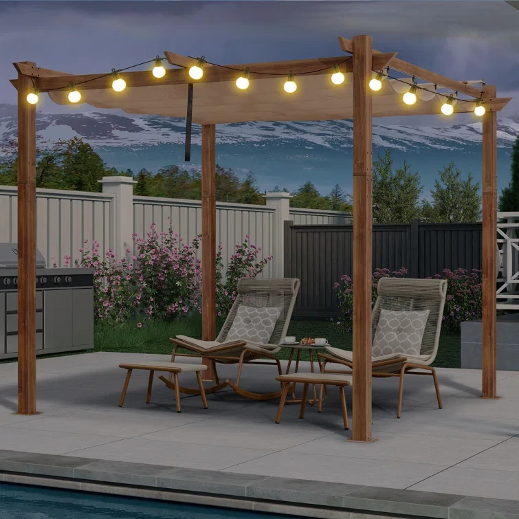 10 Ft. W x 10 Ft. D Aluminum Pergola