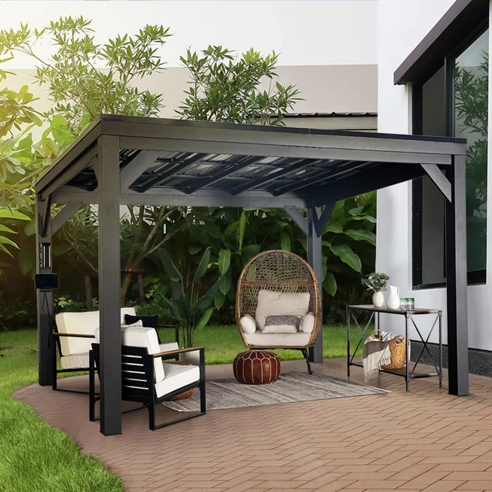 12 Ft. W x 9.5 Ft. D Metal Patio Gazebo