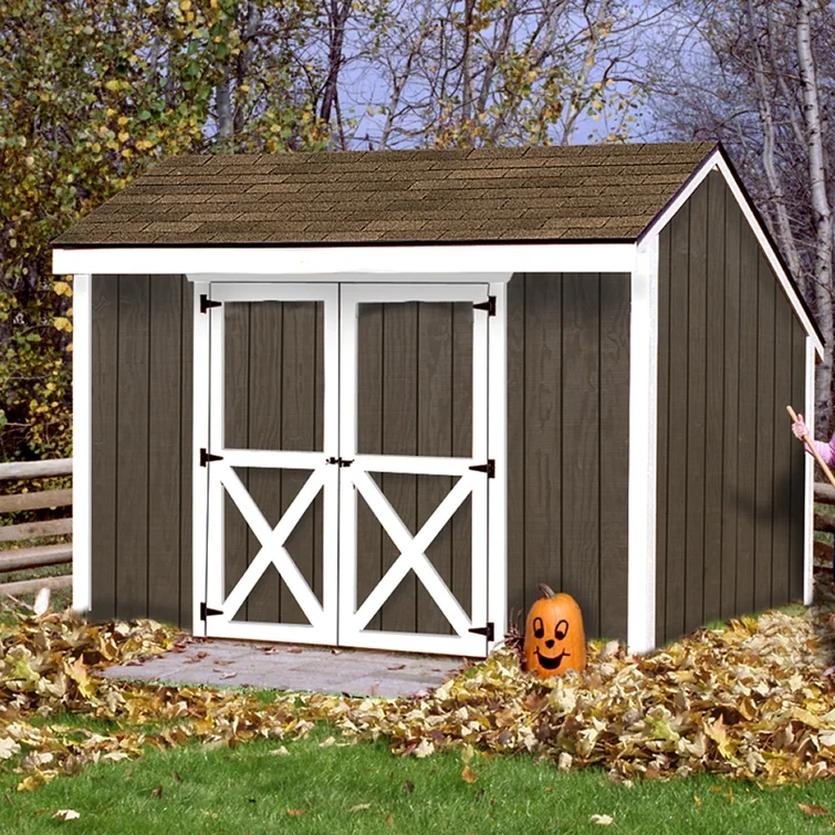 Aspen 12 ft. W x 8 ft. D Solid Wood Storage Shed