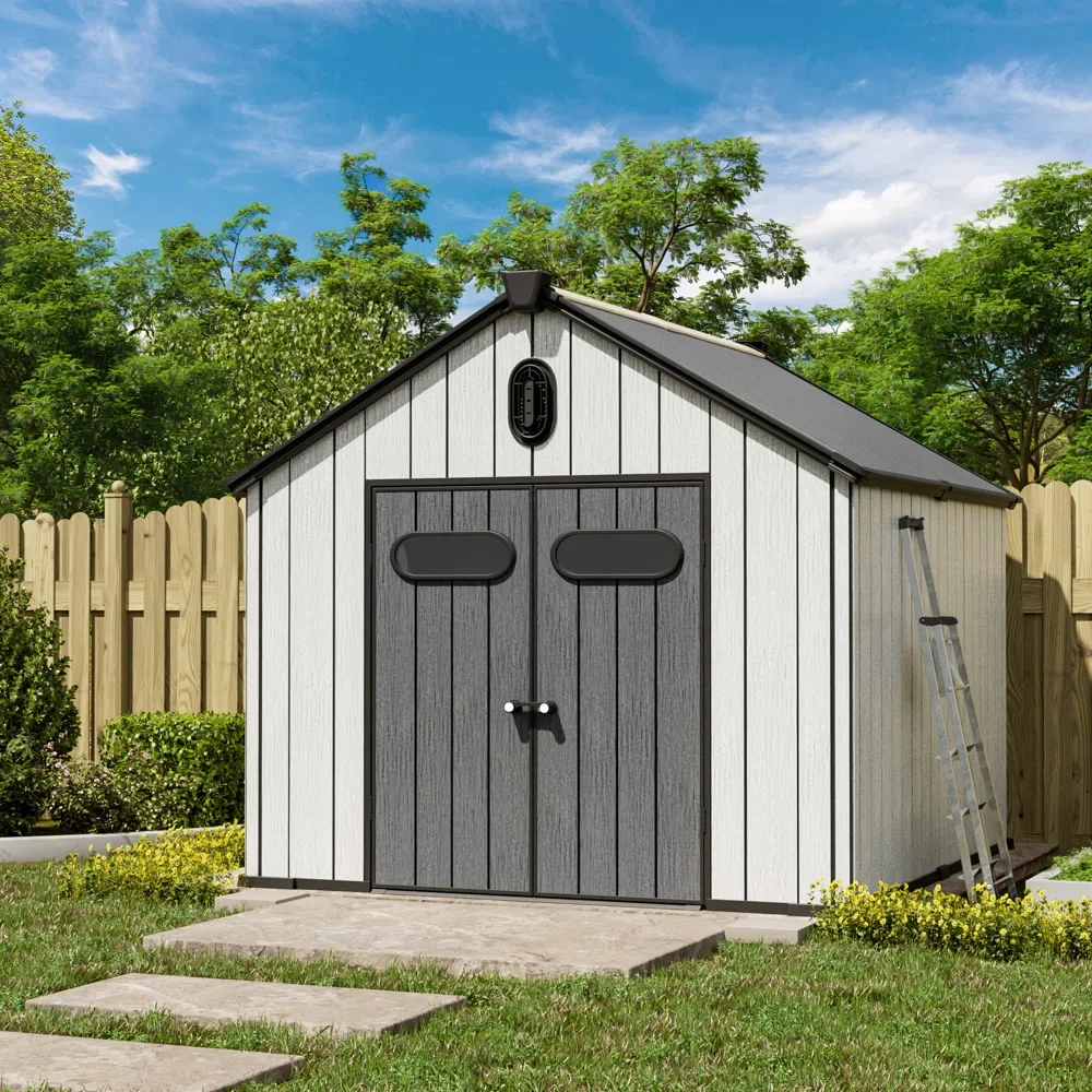 8 ft. W x 10 ft. D Resin Storage Shed