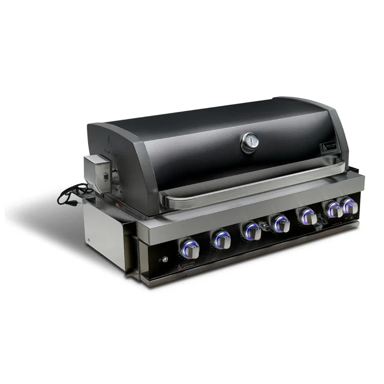 Mont Alpi 43.38" Black Stainless Steel Built-in Grill