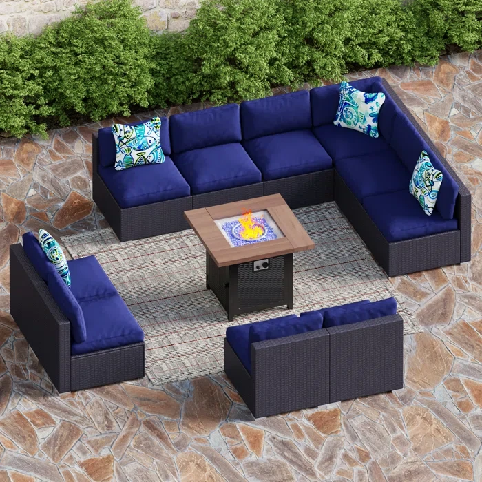 Alyah 10 - Person Outdoor Seating Group with Cushions