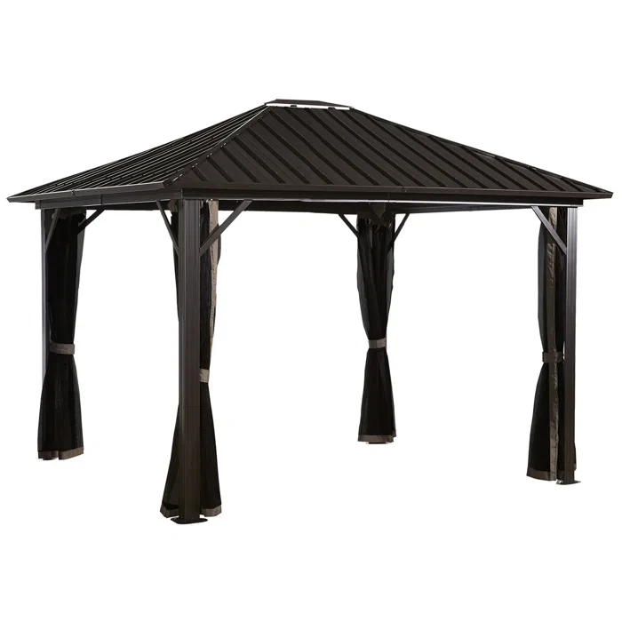 Genova 12 Ft. W x 12 Ft. D Aluminum Patio Gazebo Gazebo