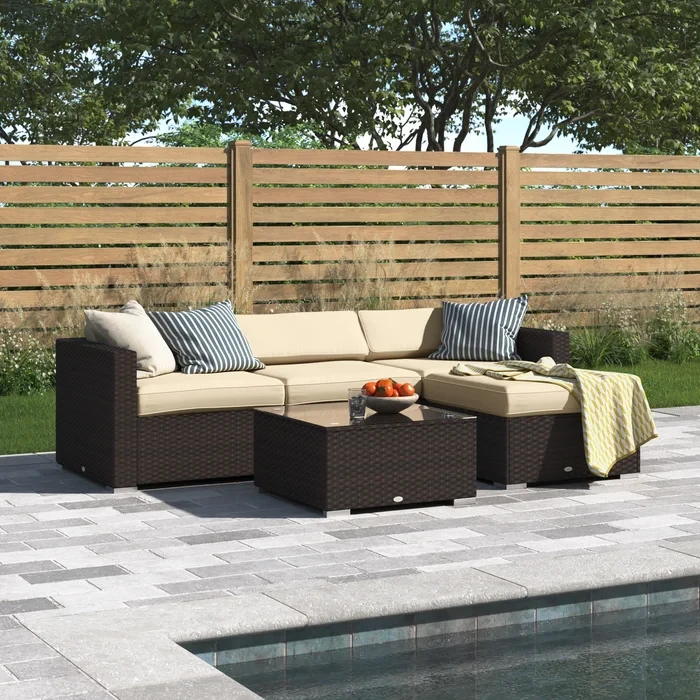 Mcgahan 3 - Person Outdoor Seating Group with Cushions