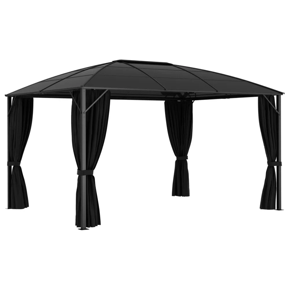 BBQ 13 Ft. W x 10 Ft. D Aluminum Patio Gazebo