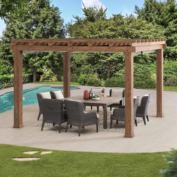 13 Ft. W x 11 Ft. D Aluminum Pergola