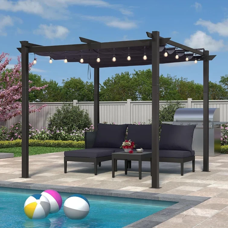 10 Ft. W x 10 Ft. D Aluminum Pergola