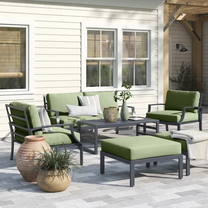 Analyssia 5 - Person Outdoor Seating Group with Cushions