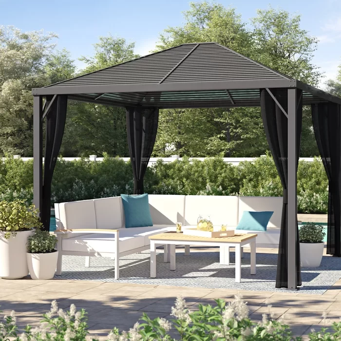 Elisia Sanibel II Gazebo 102" H x 96" W x 96" D