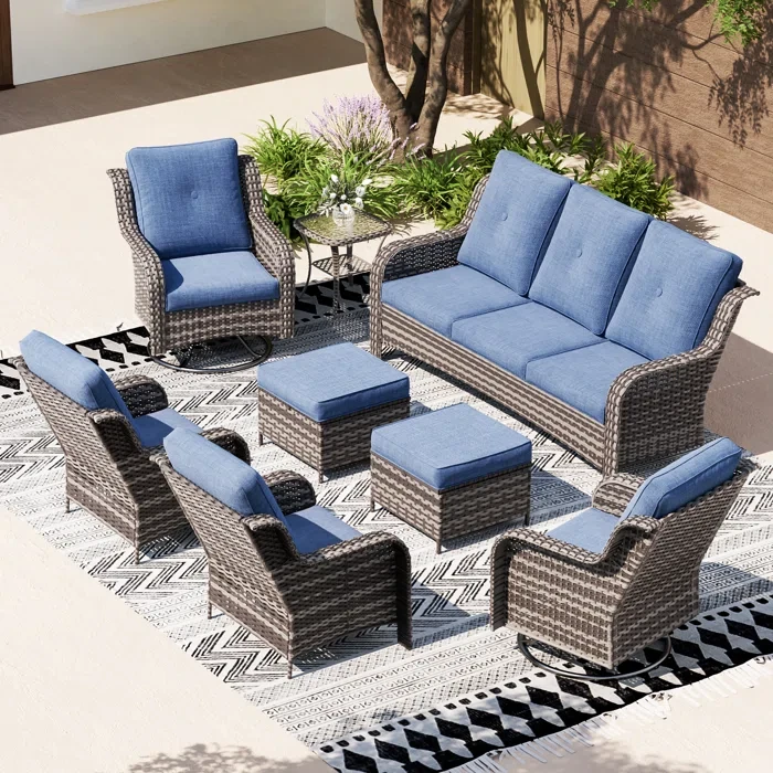 Ashantis 7 - Person Outdoor Seating Group with Cushions