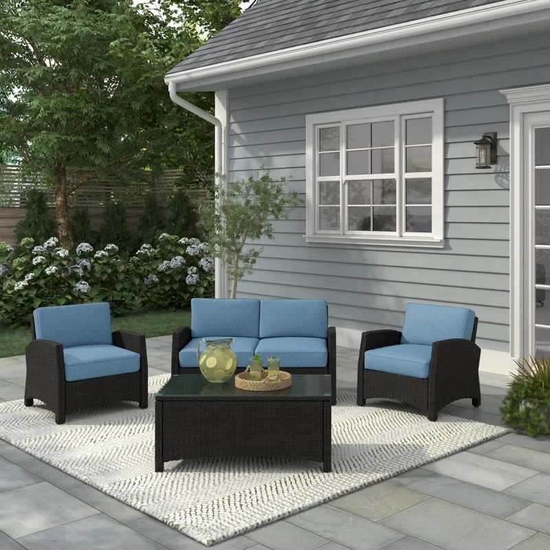 Ambria 4 - Person Outdoor Seating Group with Cushions