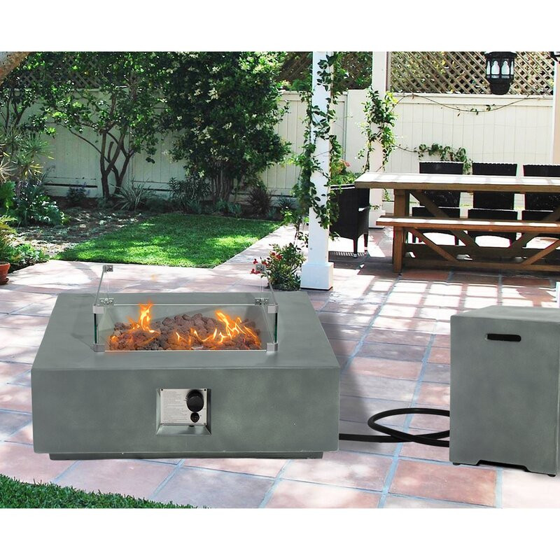 Osceola Concrete Propane Fire Pit Table