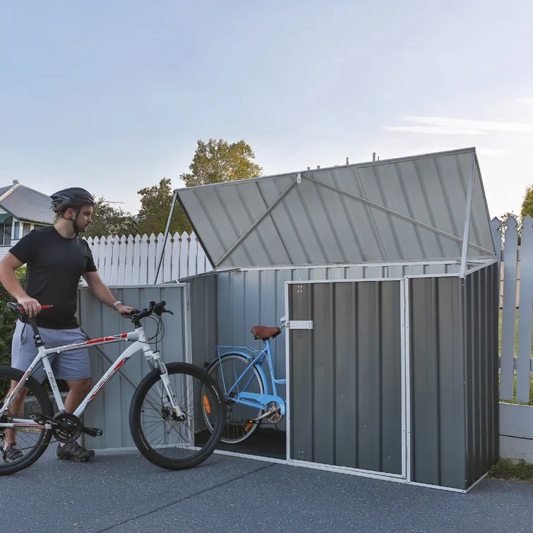 Space Saver 7 ft. W x 3 ft. D Metal Horizontal Storage Shed