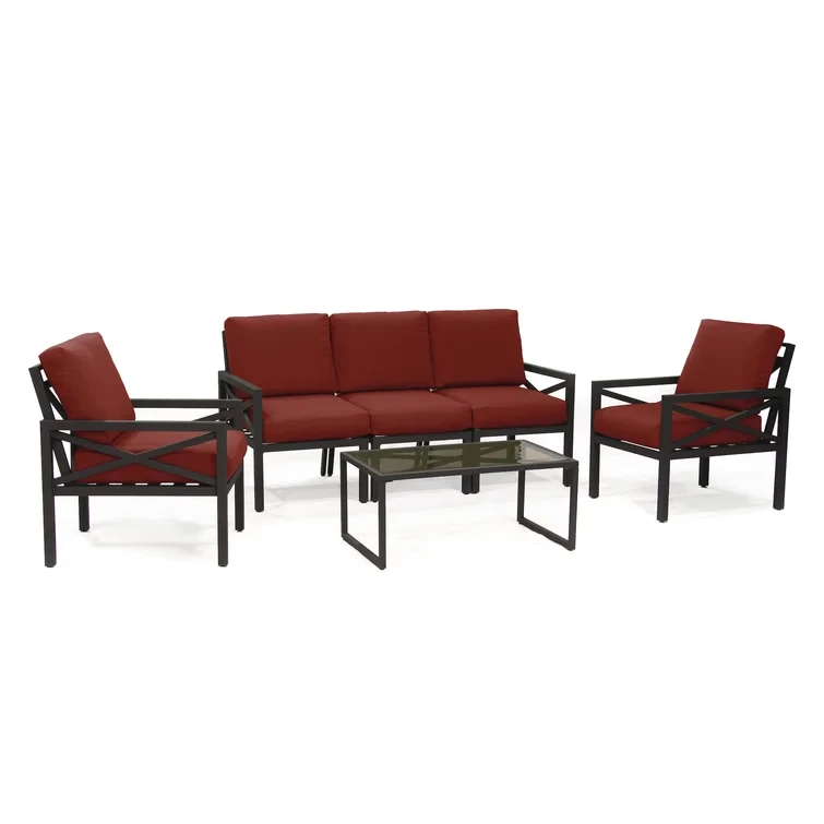 Carte 6 Piece Sofa Seating Group with Cushions