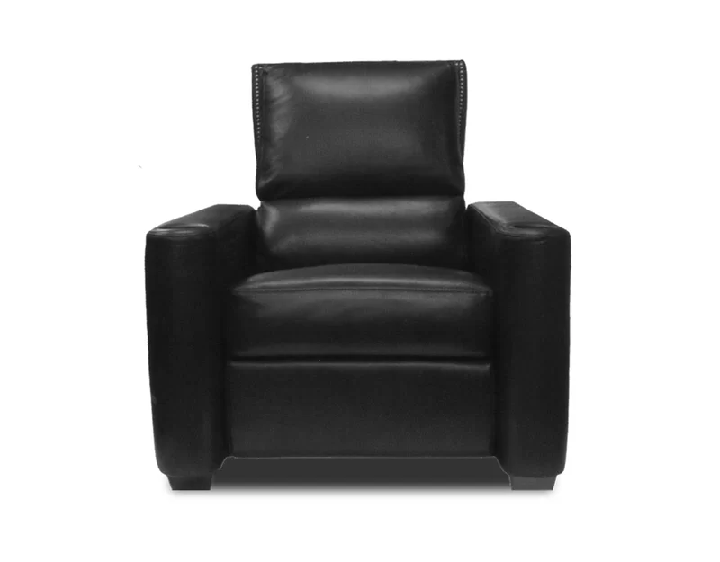 Signature Series Leather Home Theater Seat with Reclining Type:  Power