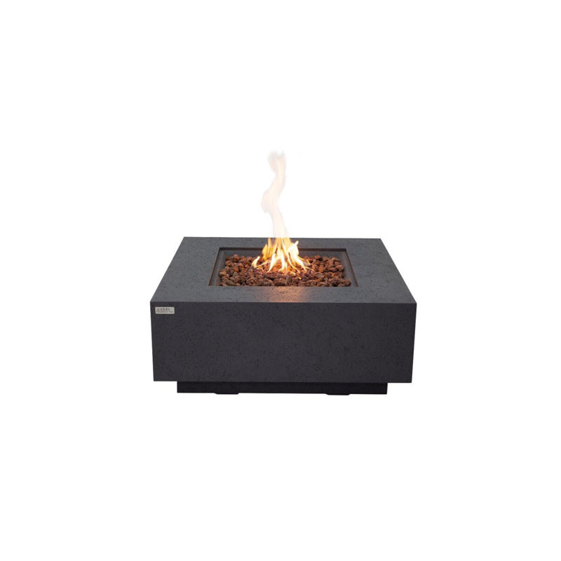 Bayboro 17'' H x 40'' W Concrete Natural Gas Outdoor Fire Pit Table