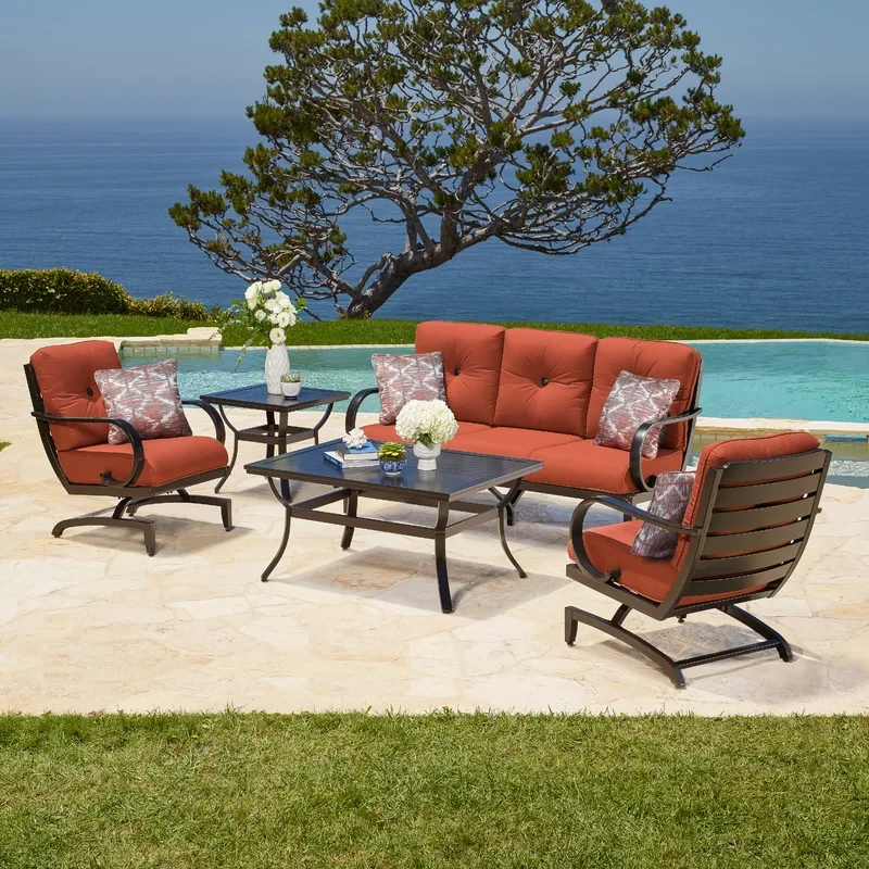 Zayd 5 - Person Outdoor Seating Group with Cushions