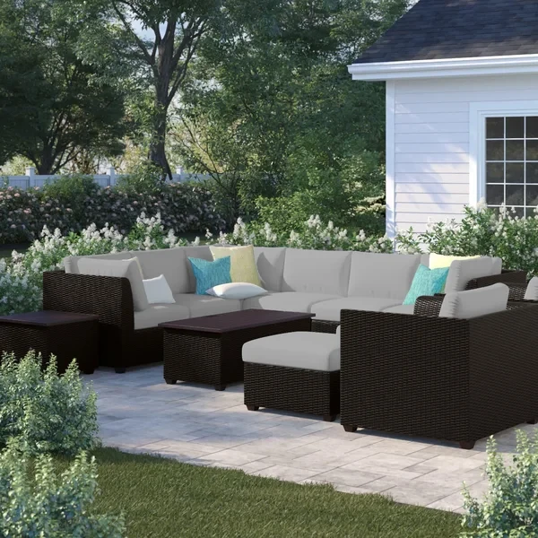 Anastase 8 - Person Outdoor Seating Group with Cushions