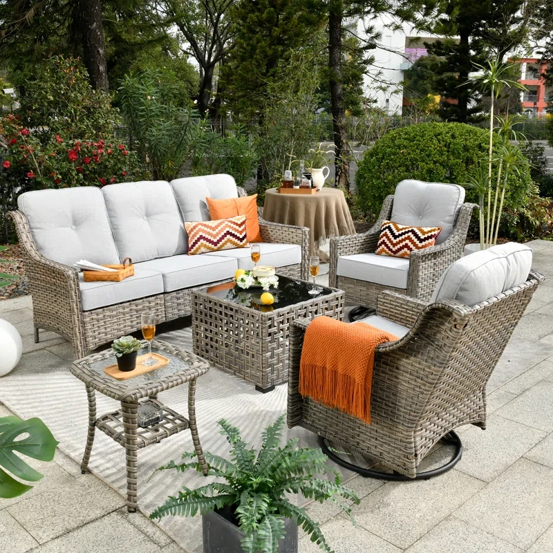 Daliya 5 - Person Outdoor Seating Group with Cushions