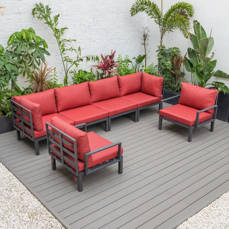 Latitude Run® Hamilton Patio Conversation Set With Cushions