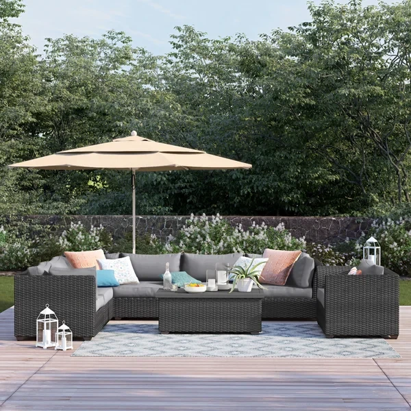 Anastase 7 - Person Outdoor Seating Group with Cushions