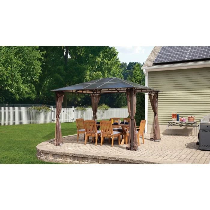 10 Ft. W x 12 Ft. D Aluminum Patio Gazebo