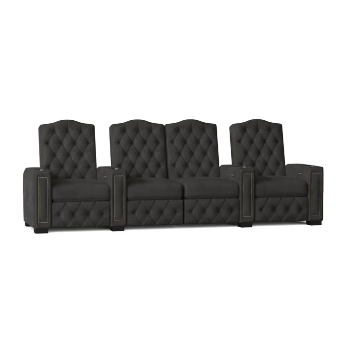 Regal HR Series Upholstered Power Reclining Home Theater Seating with Cup Holder