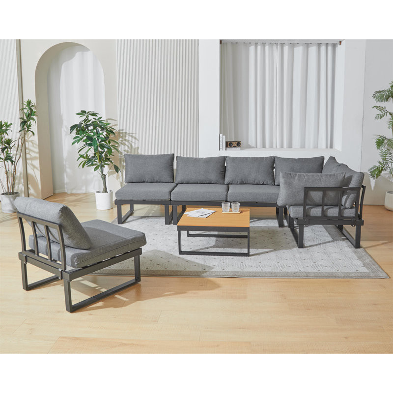 Iresha 6 - Person Outdoor Seating Group with Cushions