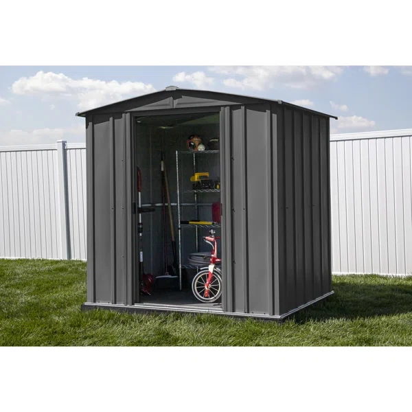 8 ft. W x 6 ft. D Metal Storage Shed