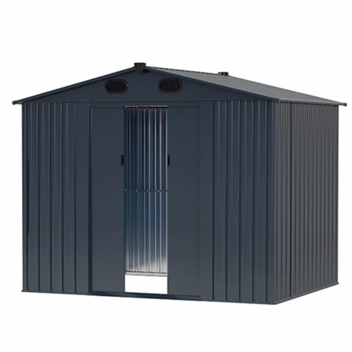 Outdoor 8 ft. W x 6 ft. D Metal Storage Shed