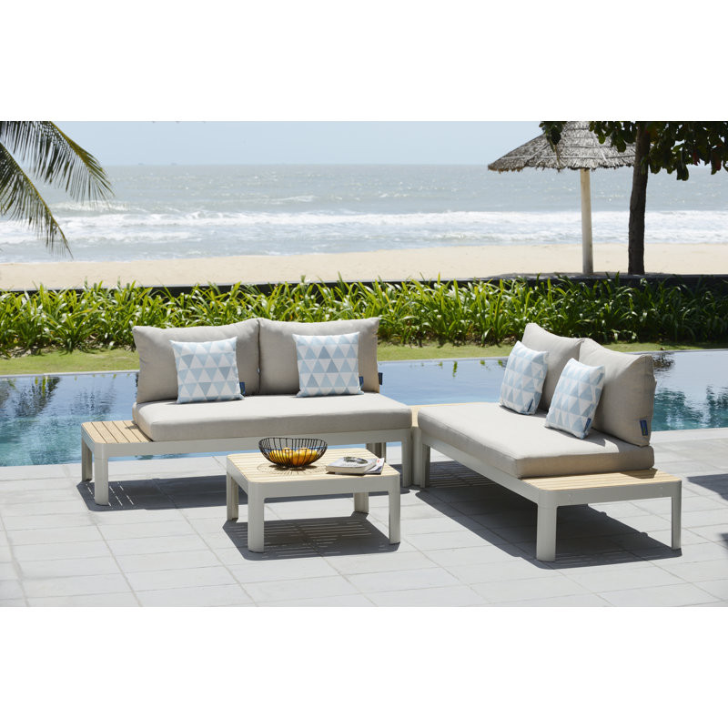 Ajai 6 Piece Sectional Seating Group with Cushions