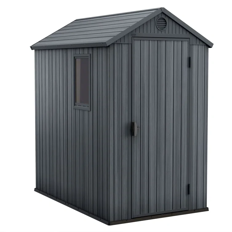 Keter Darwin Outdoor Garden Tool Storage Shed with Window