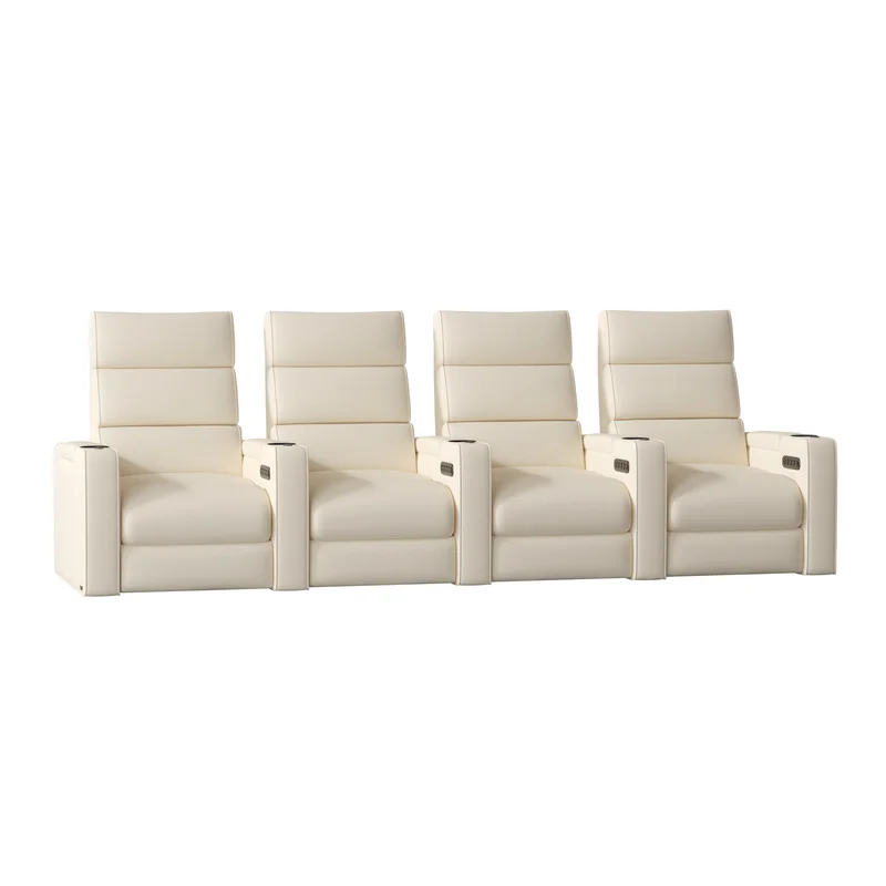 Dream HR Series Upholstered Power Reclining Home Theater Seating with Cup Holder