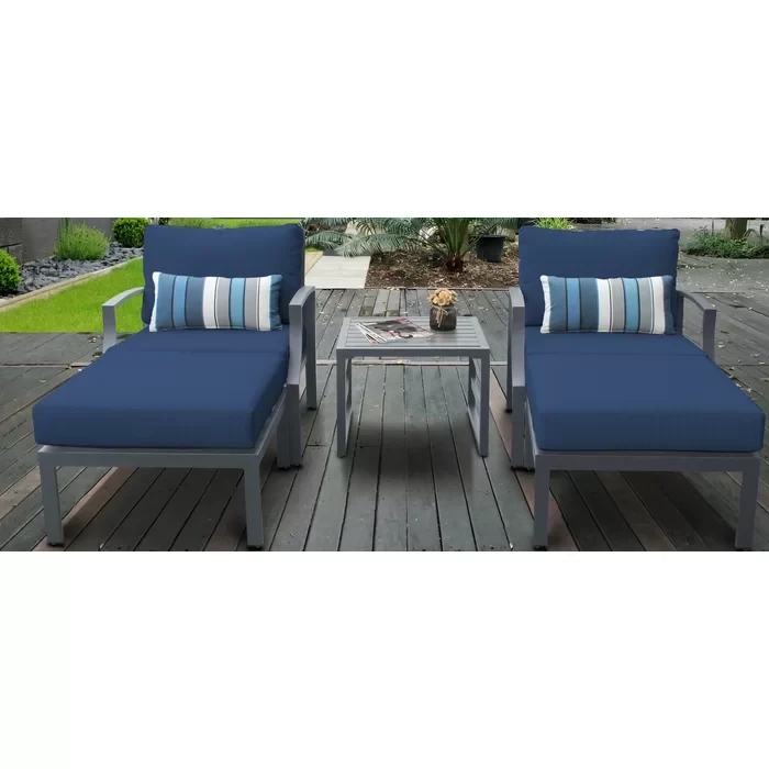 Analyssia 2 - Person Outdoor Seating Group with Cushions