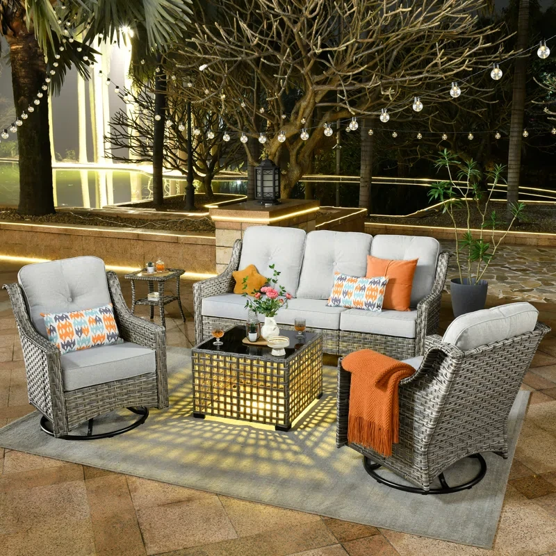 Emroy 5 - Person Outdoor Seating Group with Cushions