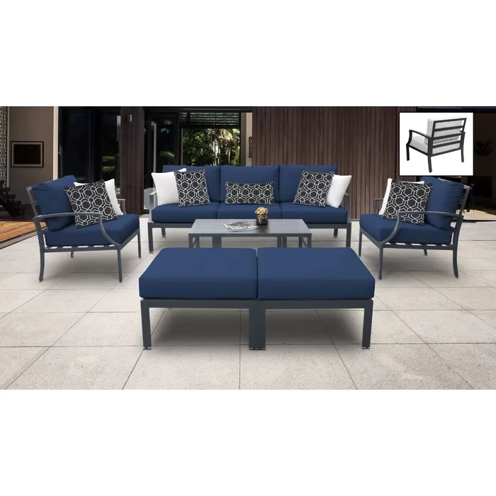 Analyssia 5 - Person Outdoor Seating Group with Cushions